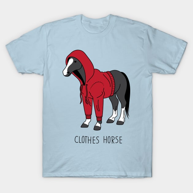 Clothes Horse Red T-Shirt by JenniferSmith